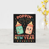 新年のTシャツ, 看護師 Png ボトル 新年のための カード (黄色い花)