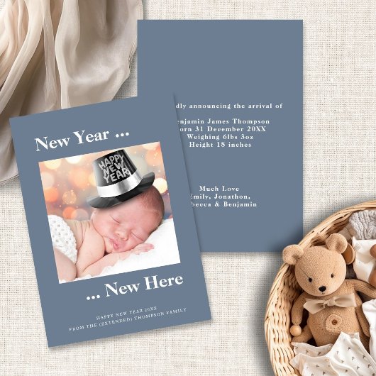 新年はこちらフォトブルー誕生のお知らせ 案内状