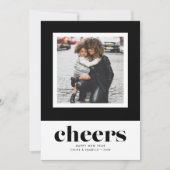 新年はっきりしたの応援の写独身の真 シーズンカード (正面)