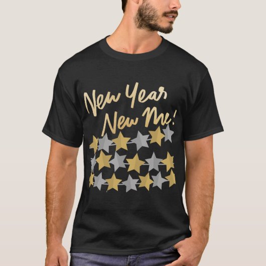 新年は新たな私、明けましておめでとうございます 2025 お祭り Tシャツ (正面)