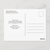 新年は長い時間がついに赤くなった ポストカード (裏面)