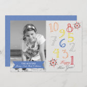 新年へのカウントダウン シーズンカード (正面/裏面)