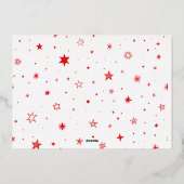 新年までの応援 |横向き写真 箔シーズンカード (裏面)