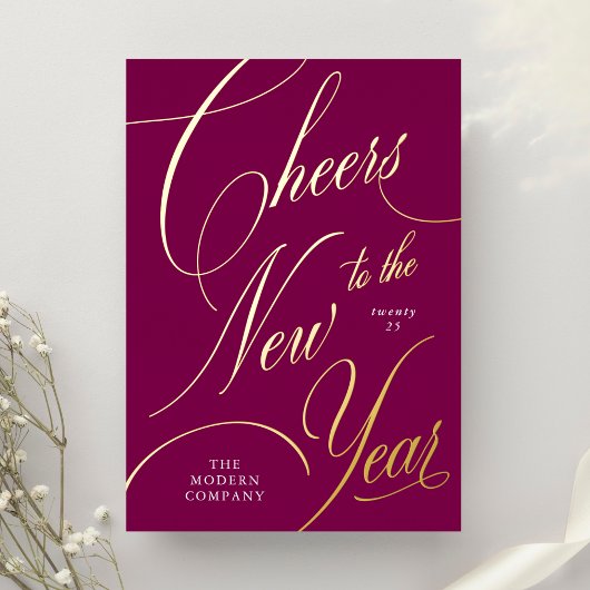 新年までの応援 箔シーズンカード