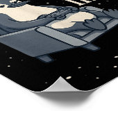 新年もバカライフ ペンギンジョーク ゲーミング ビデオ ポスター (角)