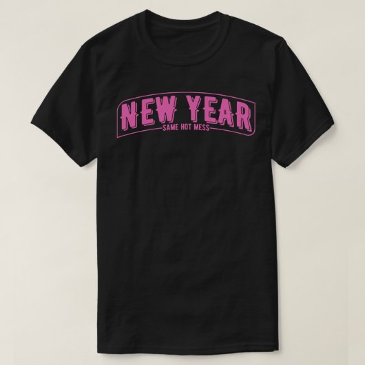 新年も同じ暑い混乱1 Tシャツ (デザイン正面)