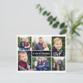 新年を思い出す1年フォトコラージュ シーズンポストカード (スタンド正面)