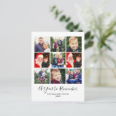 新年を思い出す1年フォトコラージュ シーズンポストカード (スタンド正面)