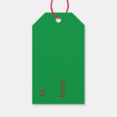 新年を祝うクリスマスと新年 ギフトタグ (裏面)