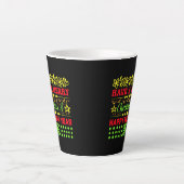 新年を祝うクリスマスを祝う カフェラテマグ (正面)