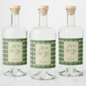 新年を祝う リキュールボトルラベル (ボトル)