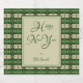 新年を祝う リキュールボトルラベル (シングルラベル)