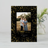 新年を祝う 箔シーズンカード (立ち正面)