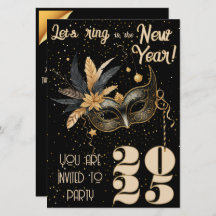 新年を祝おうグラマラスなブラックパーティー