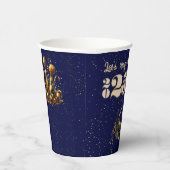 新年を祝おうグラマラスパーティーブルー 紙コップ (右)