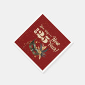 新年を祝おうパーティーグラマラス赤 スタンダードカクテルナプキン (角)