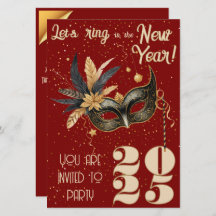 新年を祝おうパーティーグラマラス赤