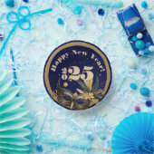 新年を祝おうパーティーグラマラス青 ペーパーボウル (パーティー)