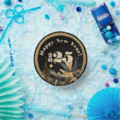 新年を祝おうパーティーグラマラス黒 ペーパーボウル (パーティー)