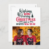 新年を祝して新年を祝う シーズンポストカード (正面/裏面)