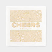 新年を祝って！ 箔ナプキン (正面)