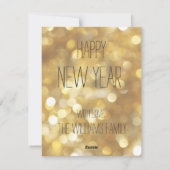 新年を輝かせる – 金ゴールドグラム新年 シーズンカード (裏面)