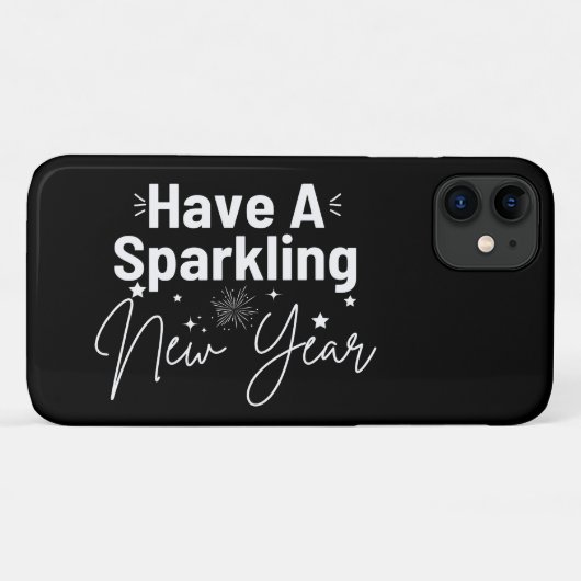 新年を迎えきらめくる Case-Mate iPhoneケース (裏面(横))