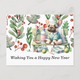 新年を迎えたいテニス シーズンポストカード