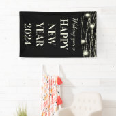 新年を迎えて嬉しい夜を過ごそう 横断幕 (インサイチュ)