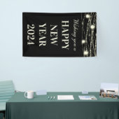 新年を迎えて嬉しい夜を過ごそう 横断幕 (トレードショー)