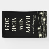 新年を迎えて嬉しい夜を過ごそう 横断幕 (横)