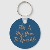 新年を迎えて嬉しい年だ キーホルダー (正面)