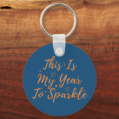 新年を迎えて嬉しい年だ キーホルダー (正面)