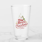 新年を迎えて楽しいクリスマスを迎える タンブラーグラス (裏面)