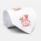 新年を迎えるアートワークのネックタイ ネクタイ (ロール)