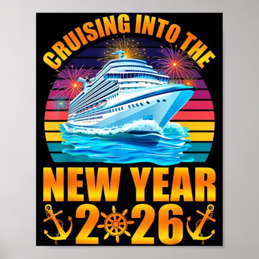 新年を迎えるクルーズ 2026年 クルーズ お正月 ポスター (正面)