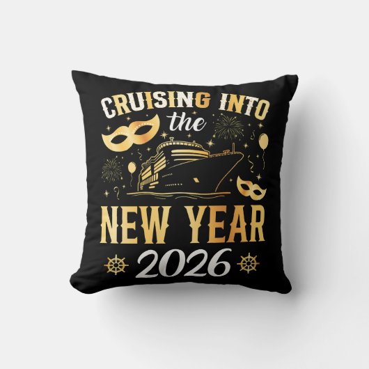 新年を迎えるクルーズ 2026 クッション (正面)