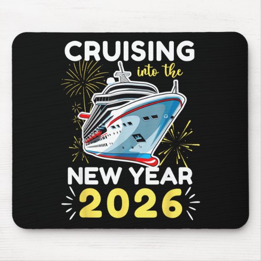 新年を迎えるクルーズ 2026 マウスパッド (正面)
