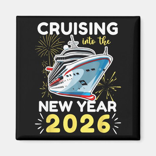 新年を迎えるクルーズ 2026 マグネット (正面)