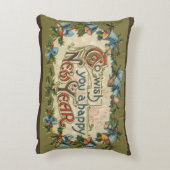 新年を迎えるヴィンテージ アクセントクッション (裏面(縦))