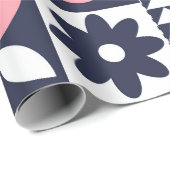 新年を迎える幾何学模様はっきりした ラッピングペーパー (ロールコーナー)