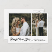 新年を迎える新結婚連の写真 シーズンポストカード (正面/裏面)