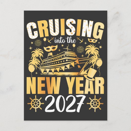 新年を迎える2027 ポストカード (正面)