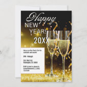 新年を迎える5時間365日のパーティの招待状 招待状 (正面)