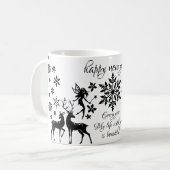 新年を迎える コーヒーマグカップ (正面左)