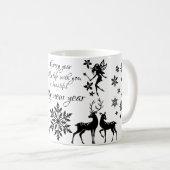 新年を迎える コーヒーマグカップ (正面右)