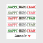 新年を迎える シール (シート)