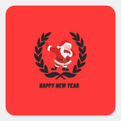 新年を迎える スクエアシール (正面)