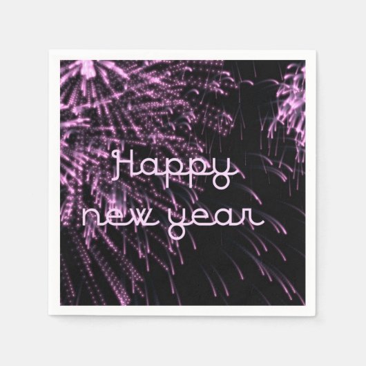新年を迎える スタンダードカクテルナプキン (正面)
