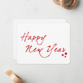 新年を迎える ノートカード (正面/裏面インサイチュ)